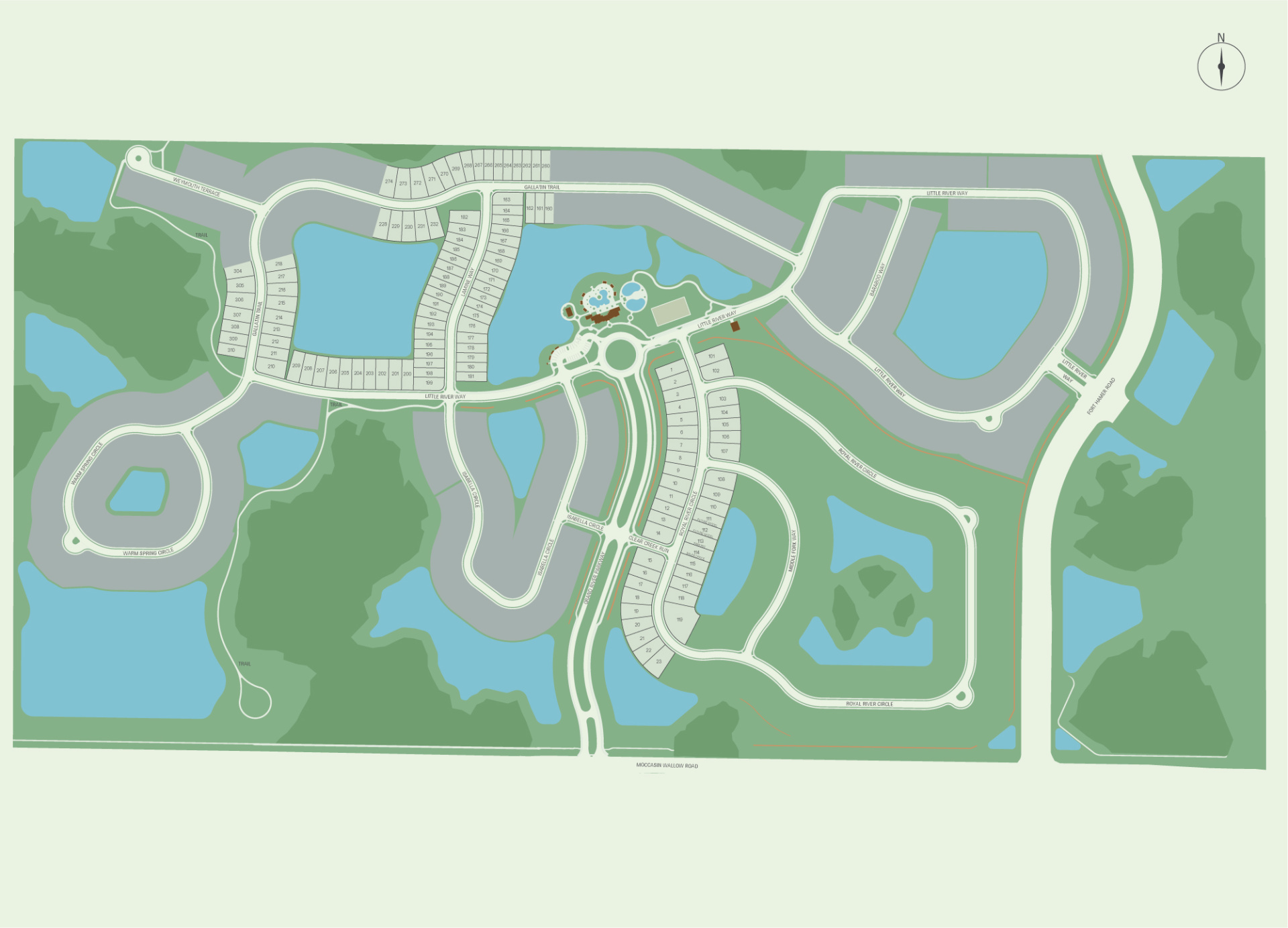 Brightwood at North River Ranch Siteplan