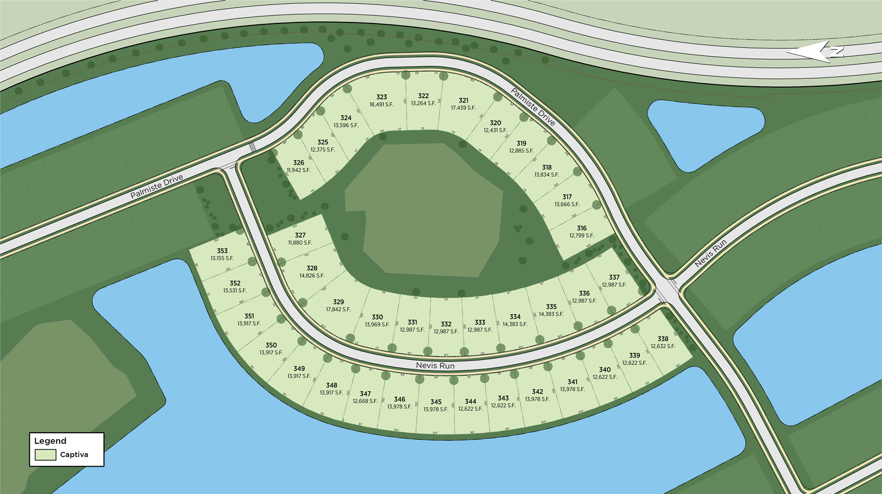The Isles at Lakewood Ranch - Captiva Collection Siteplan