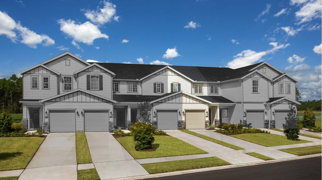 The Watson Modeled Model at Meadows at Oakleaf Townhomes Jacksonville FL