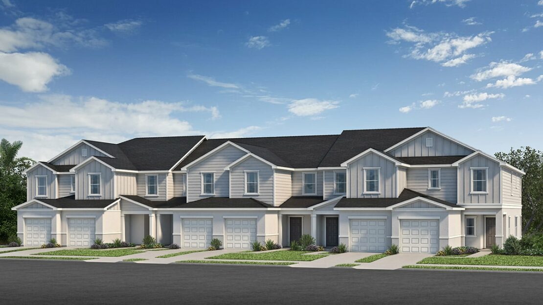 Plan 1557 Model at Reserve at Forest Lake Townhomes by KB Home