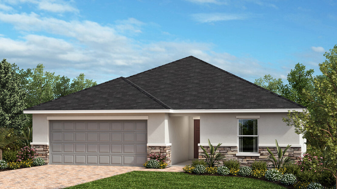Plan 1707 Modeled Model at Gardens at Waterstone II in Palm Bay