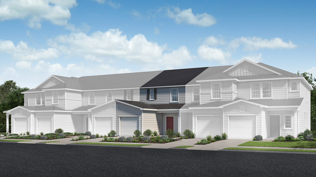 Plan 1259 Modeled Model at Orchard Park Townhomes in St. Augustine