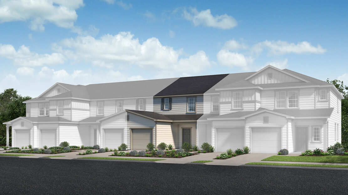 Plan 1259 Modeled Model at Orchard Park Townhomes