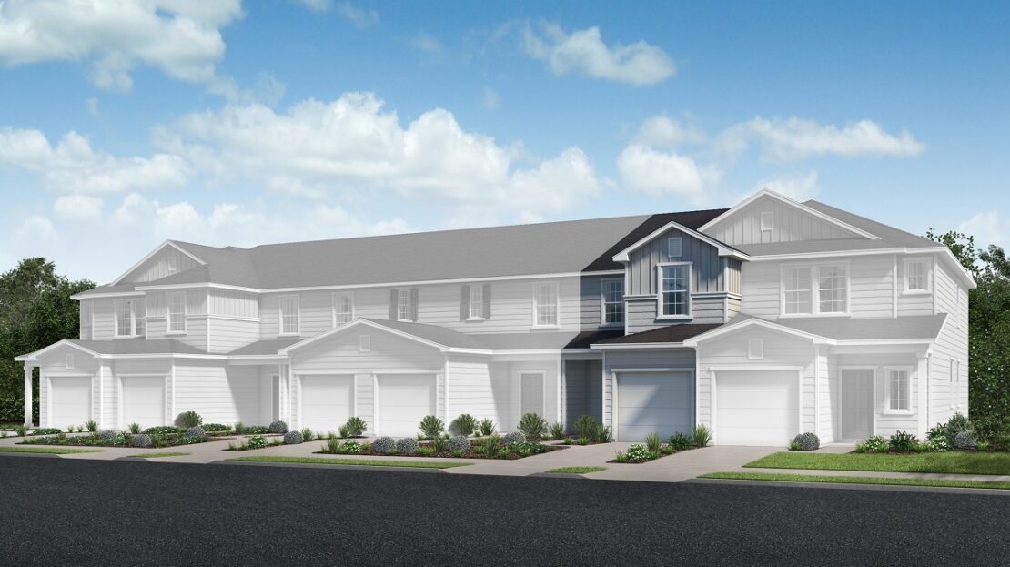 Plan 1354 Modeled Model at Orchard Park Townhomes in St. Augustine