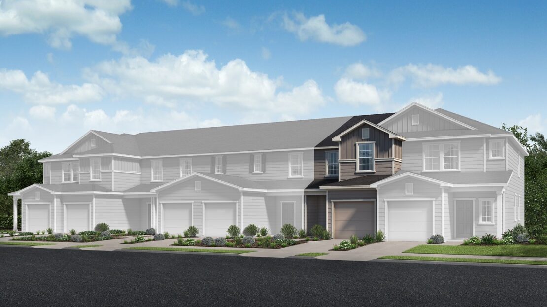 Plan 1354 Modeled Model at Orchard Park Townhomes by KB Home
