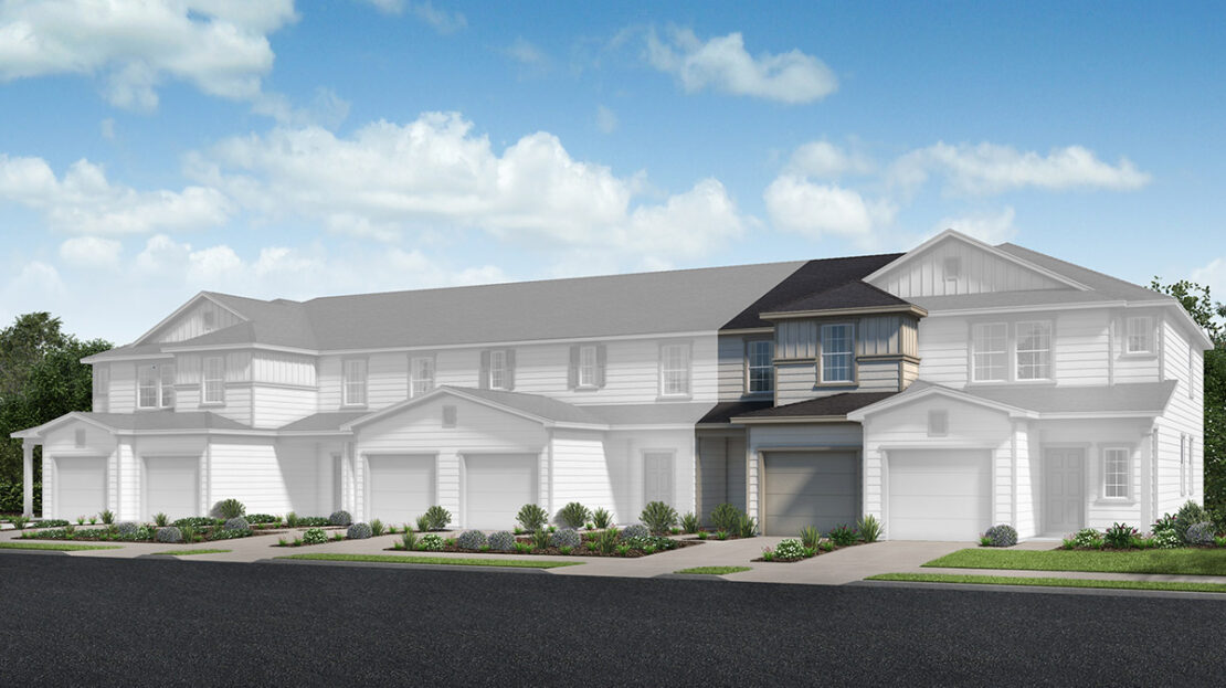 Plan 1354 Modeled Model at Orchard Park Townhomes