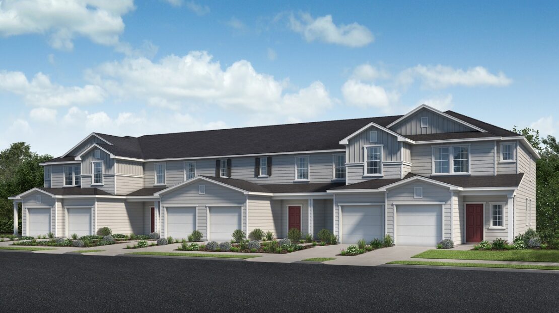 Plan 1567 Modeled Model at Orchard Park Townhomes in St. Augustine