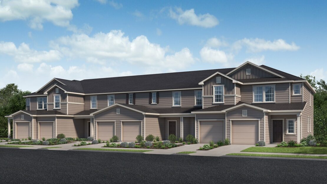 Plan 1567 Modeled Model at Orchard Park Townhomes by KB Home