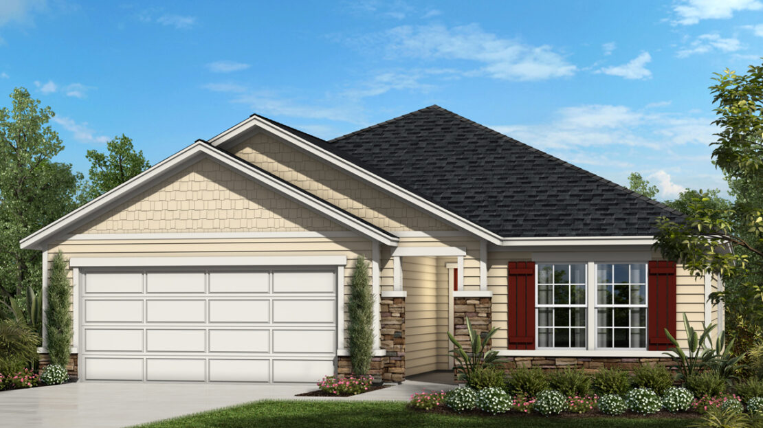 Plan 1707 Modeled Model at Hawkes Meadow