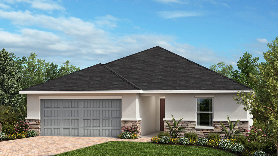 Plan 1707 Modeled Model at The Sanctuary II by KB Home