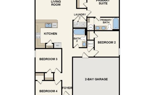 1449 Block Single Family floorplan