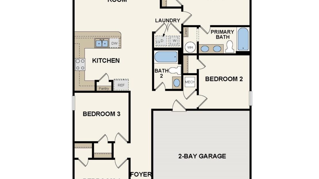 1449 Block Single Family floorplan