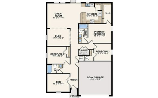 1650 Block Single Family floorplan