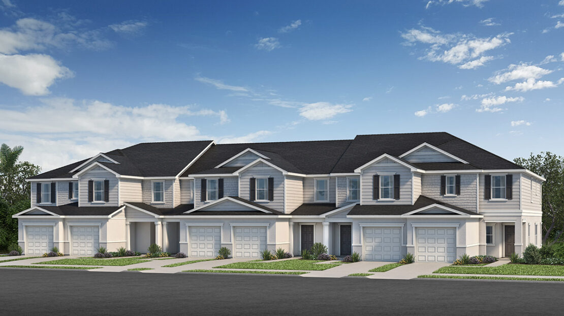 Plan 1557 Modeled Model at Reserve at Forest Lake Townhomes in Lake Wales