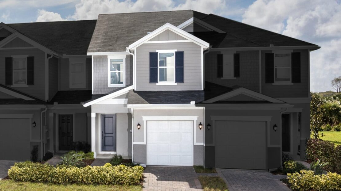 Plan 1557 Modeled Model at Reserve at Forest Lake Townhomes Lake Wales FL