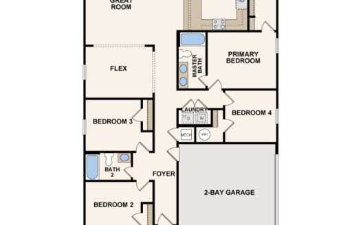 1650 Block Single Family floorplan