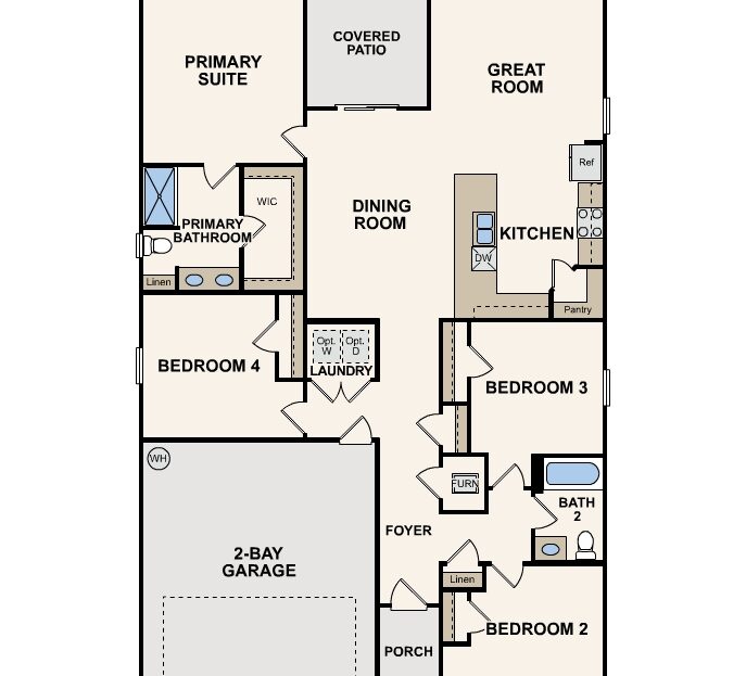 Roanoke Single Family floorplan