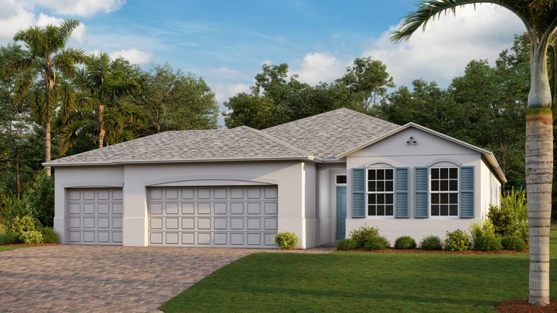 Delray Exterior floorplan