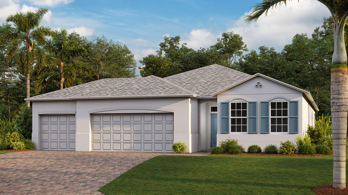 Delray Exterior floorplan