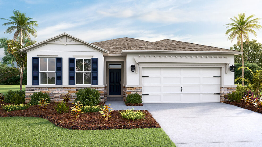 Delray Exterior floorplan