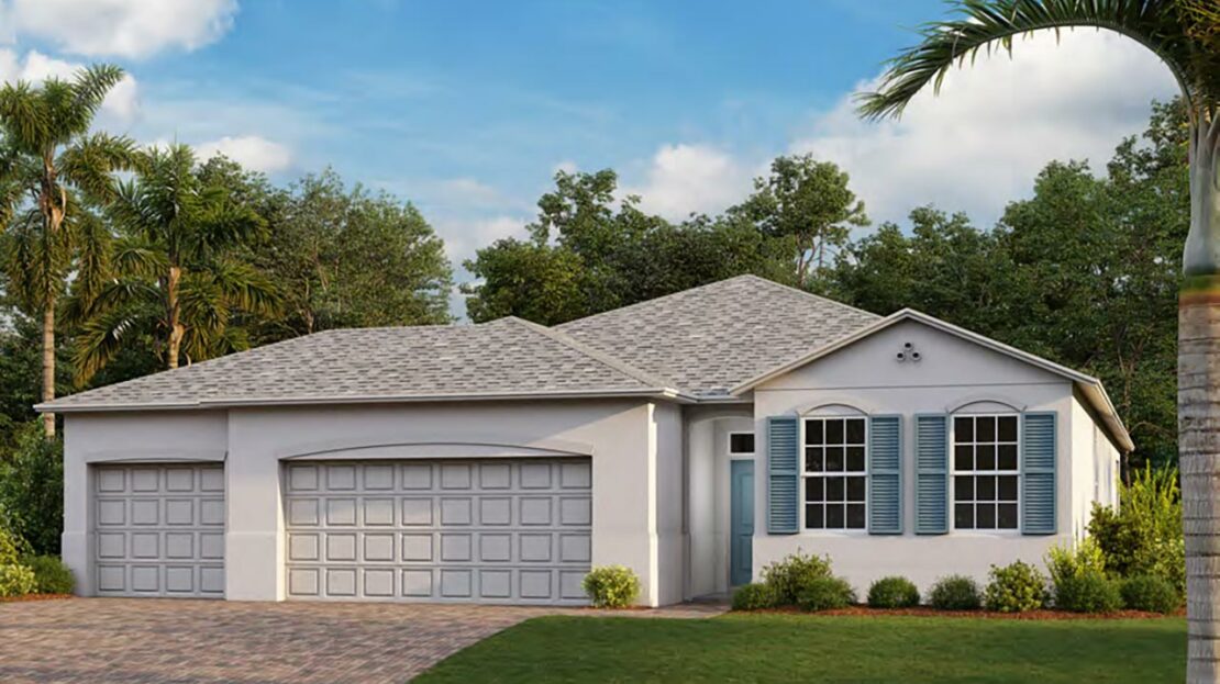 Delray Exterior floorplan