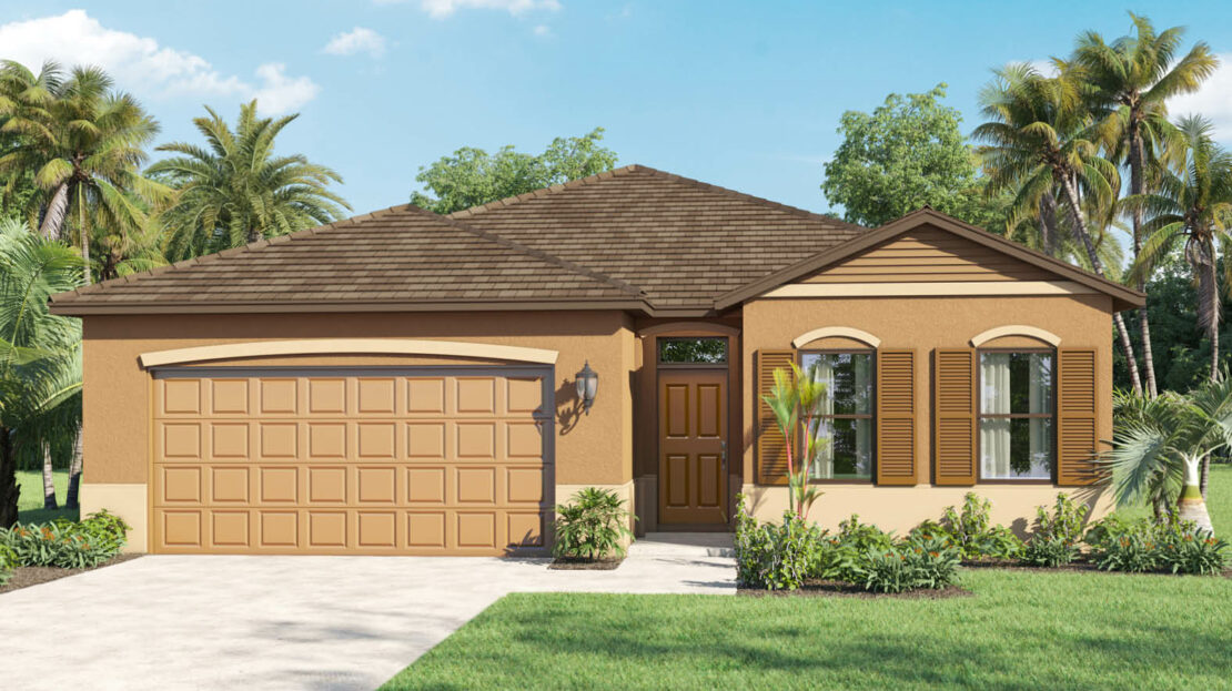 Delray Exterior floorplan