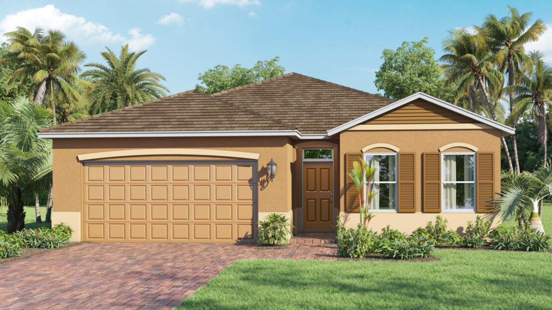 Delray Exterior floorplan