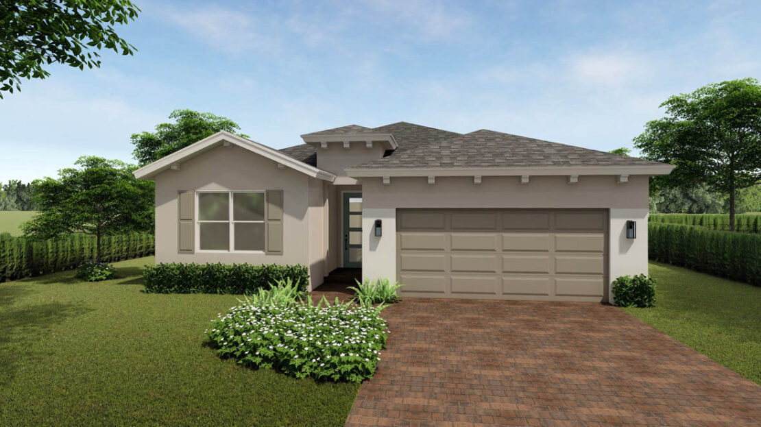 Delray Exterior floorplan