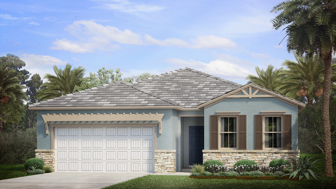 Delray Exterior floorplan