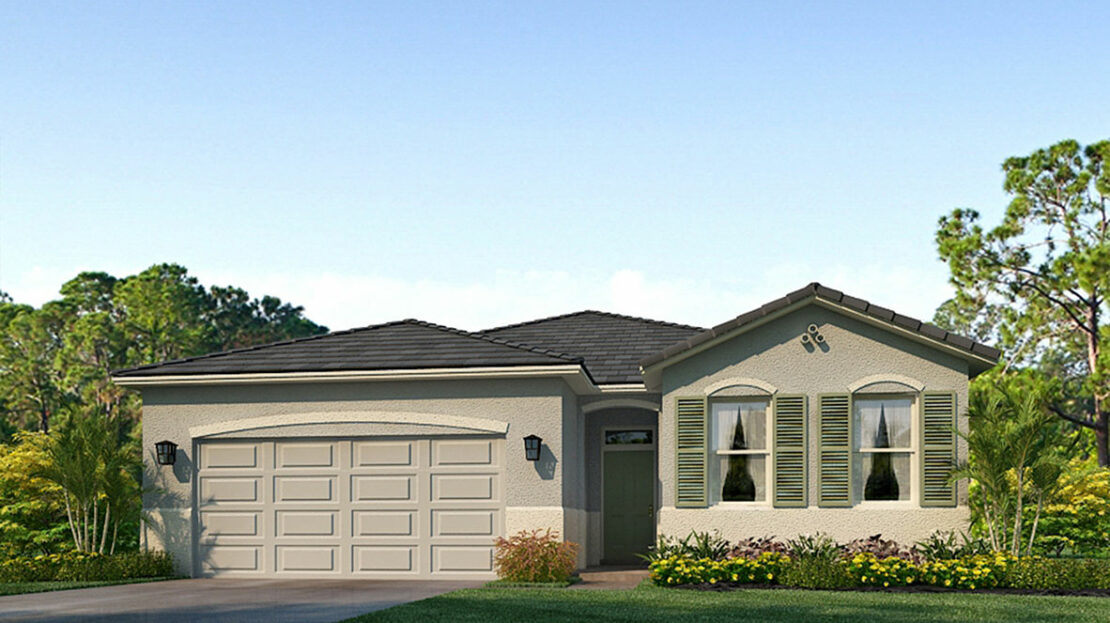 Delray Exterior floorplan