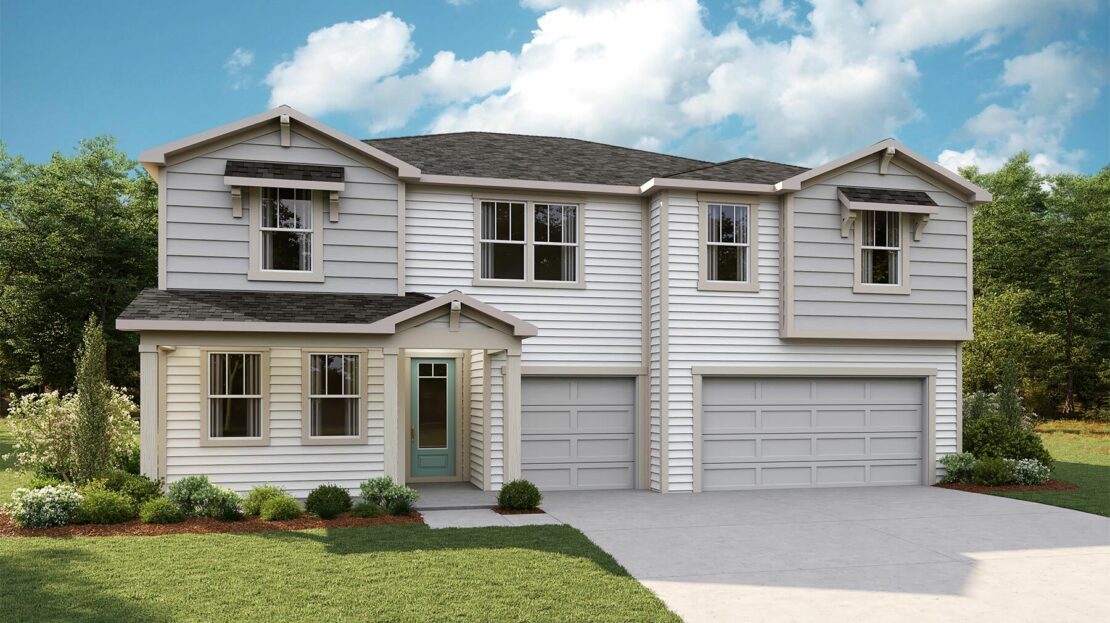 Clarendon Exterior floorplan RiverTown - Bluffs