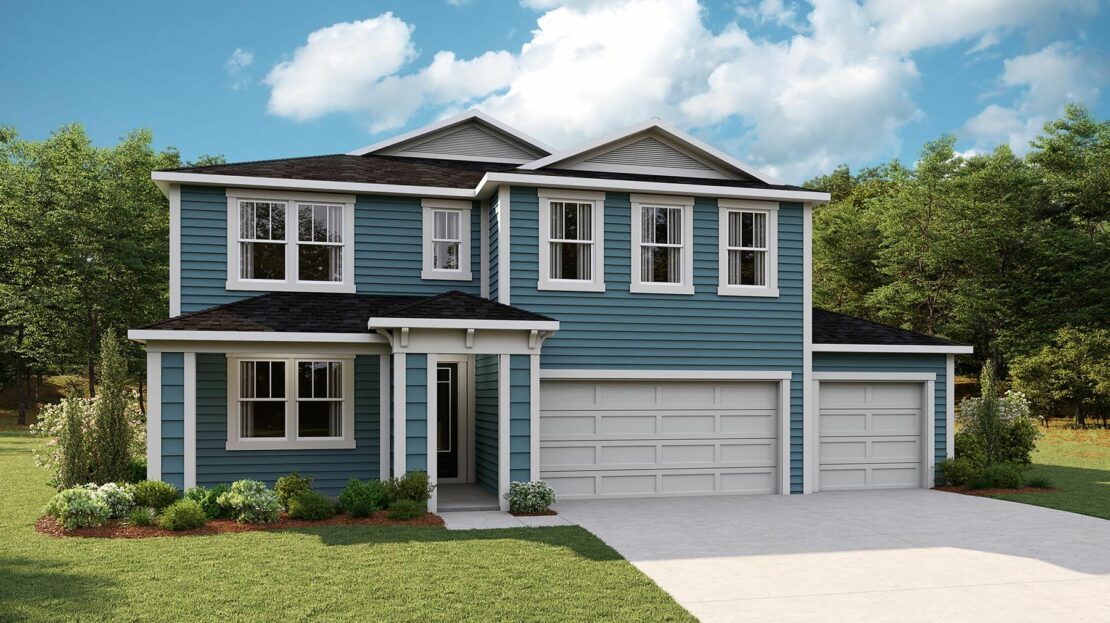 Kingsley Exterior floorplan RiverTown - Bluffs