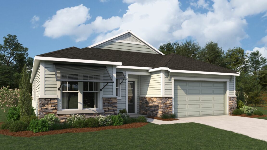 Dahlia Exterior floorplan RiverTown - Ravines