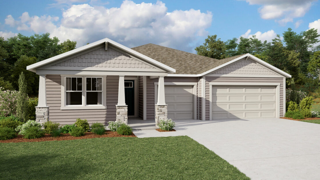 Saratoga Single Family floorplan RiverTown - Bluffs