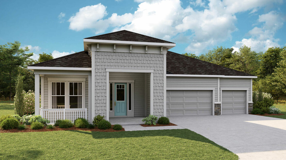 Cypress II Exterior floorplan RiverTown - Arbors West