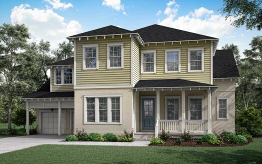 Stansbury Exterior floorplan Forest – Townhomes