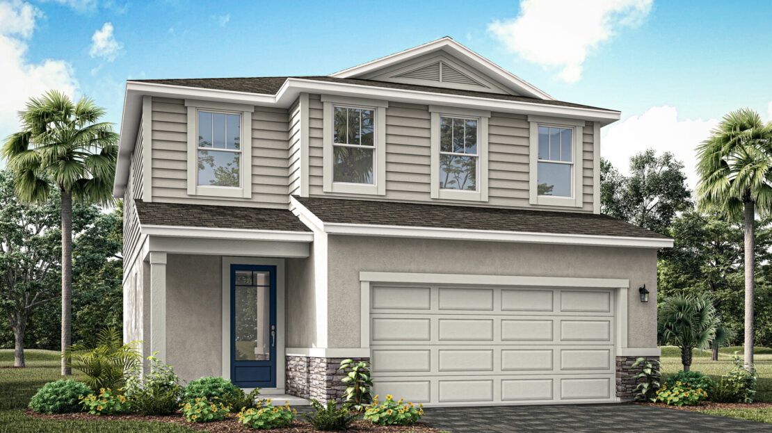 Blue Spring Exterior floorplan Asbury at Chapel Crossings