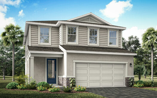 Blue Spring Exterior floorplan Asbury at Chapel Crossings