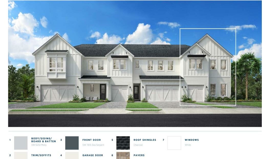 Fairfield Modern Farmhouse Model at Newbrook Townhome