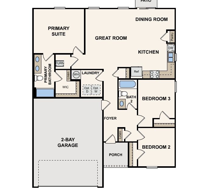 Abernathy Single Family floorplan