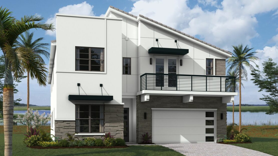 Cezanne Exterior floorplan Celebration - Island Village