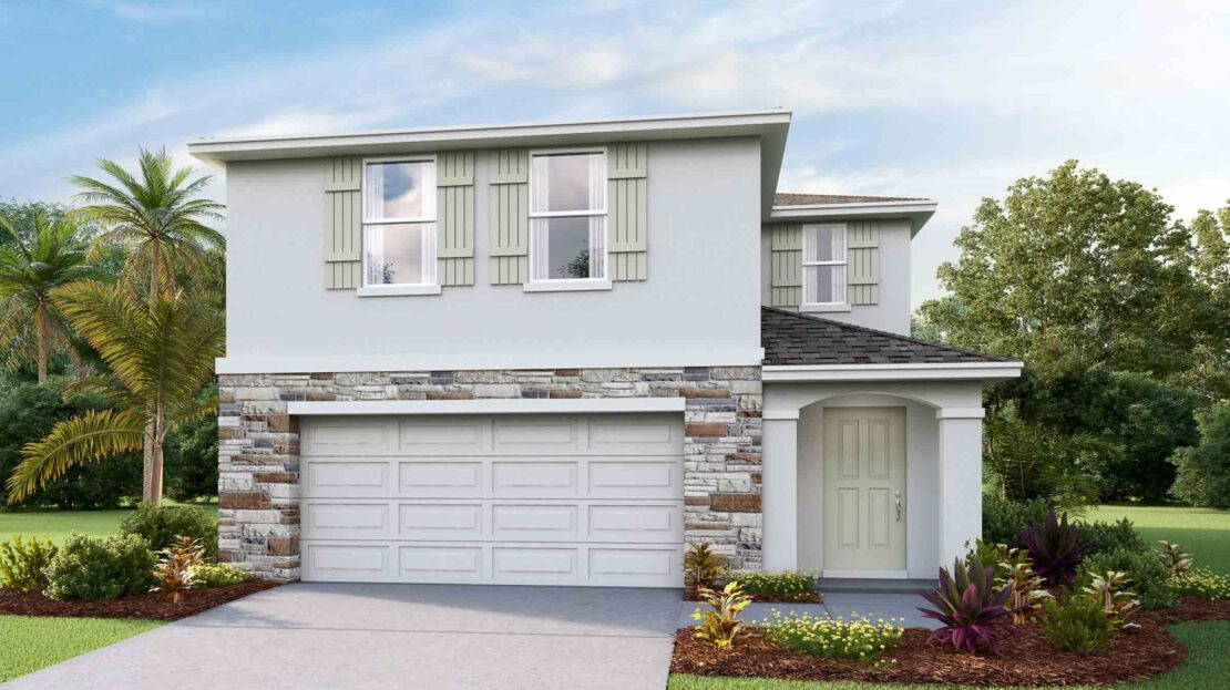 Elston II Exterior floorplan