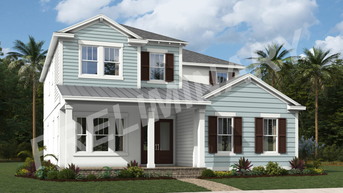 Seaside Exterior floorplan Newfield - Rosette Park