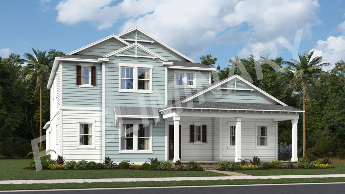 Montauk Exterior floorplan Newfield - Rosette Park