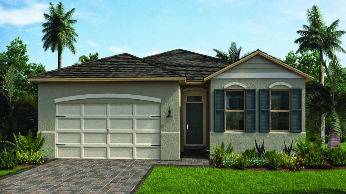 Delray Exterior floorplan