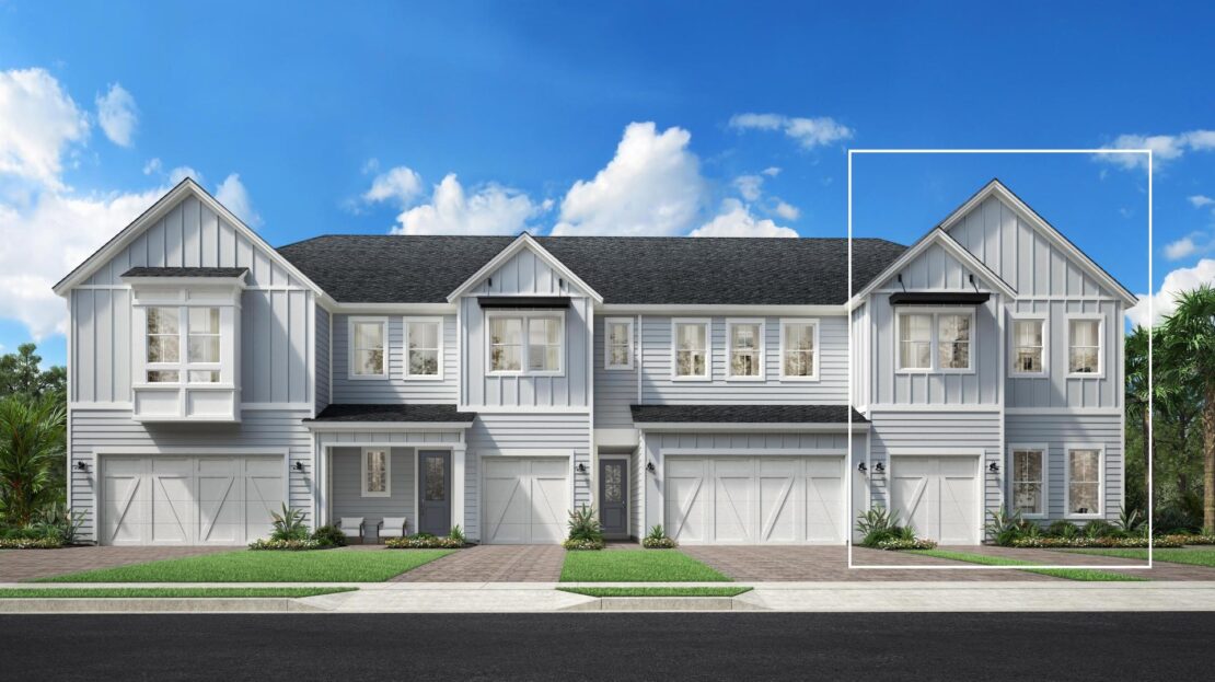 Fairfield Modern Farmhouse Model at Newbrook Townhome