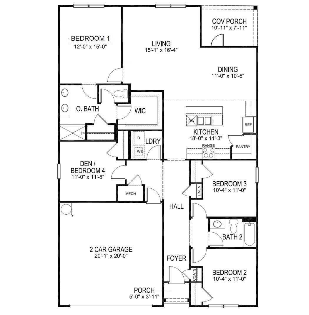 The Beau Floorplan