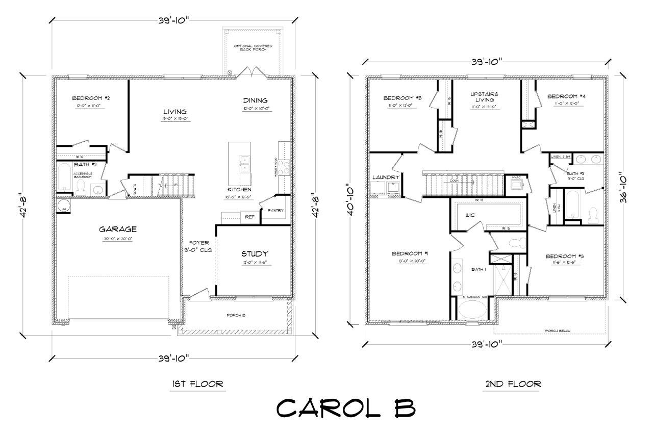 The Carol Floorplan