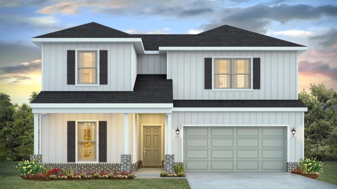 The Ozark Plan Exterior floorplan