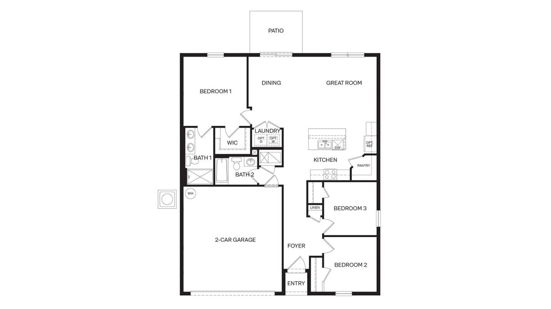 Archer II Single family floorplan